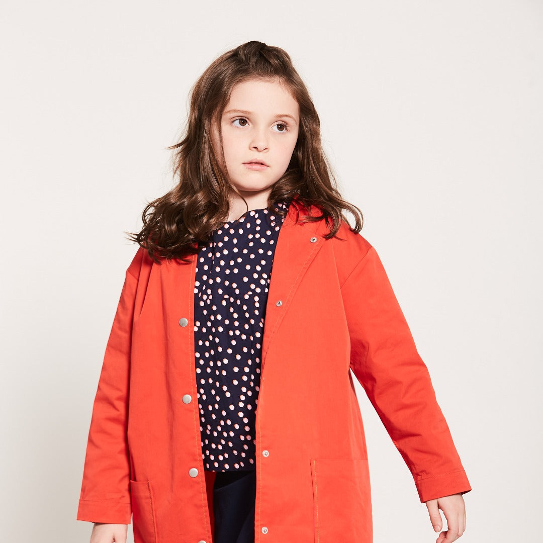 Orange Hooded Coat